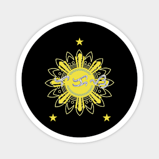 Philippine 3 Stars & Sun / Baybayin word Lakas (Strength) Magnet